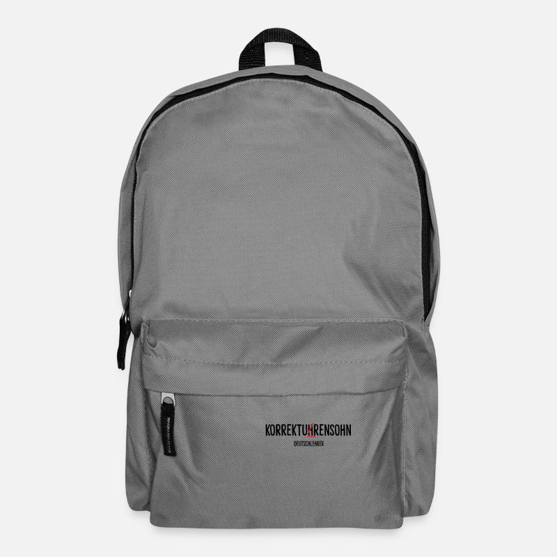 Deutschlehrer Lehrer Geschenk - Korrekturensohn - Rucksack - Mittelgrau