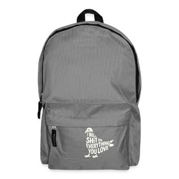 ICH WERDE AUF ALLES SCHEISSEN, WAS DU LIEBST - Rucksack - Mittelgrau - Vorne
