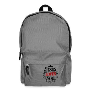 Jesus Liebt dich - Rucksack - Mittelgrau - Vorne