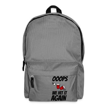 Oups, nous frappons à nouveau Beer Pong - Sac à dos - gris éléphant - Devant
