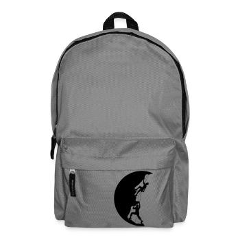 circle night moon sun evening team couple 2 friends l - Backpack - elephant grey - Front