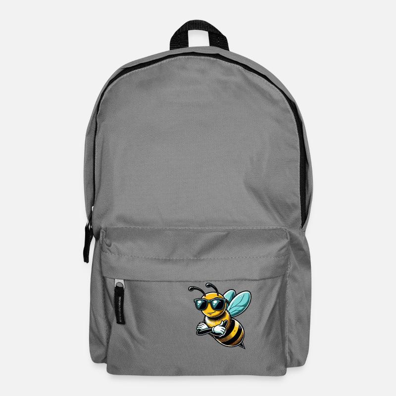 biene cool comic - Rucksack - Mittelgrau