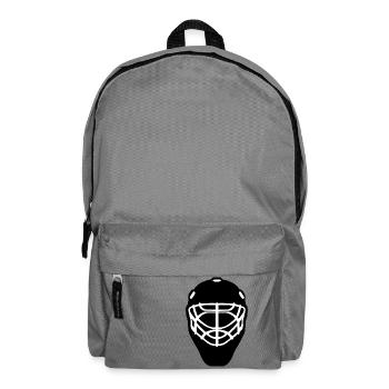 ice hockey eishockey skates schlittschuhe puck hel - Rucksack - Mittelgrau - Vorne