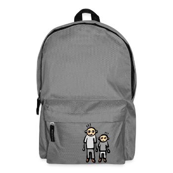 Père parents papa fils - Sac à dos - gris éléphant - Devant