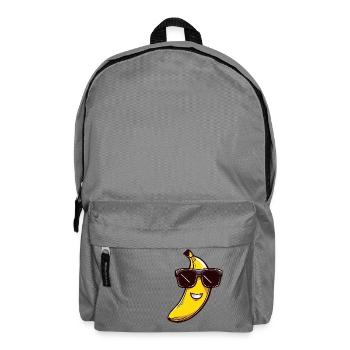 Banane cool avec des lunettes de soleil - Drôle de design - Sac à dos - gris éléphant - Devant