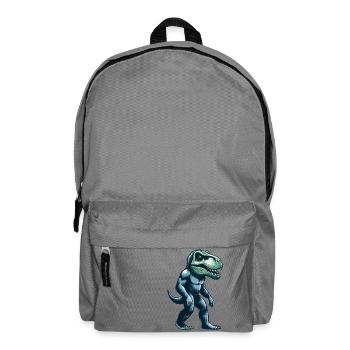 T-Rex Bigfoot Sasquatch Gorilla Fusion Mythical Creature - Backpack - elephant grey - Front