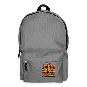 Line Dance Familie. Die ganze Familie tanzt - Rucksack - Mittelgrau - Vorne