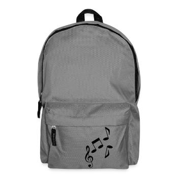 Musik - Noten - Music - Rucksack - Mittelgrau - Vorne