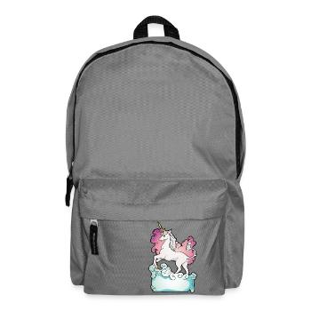 Einhorn Regenbogen Tochter Geschenk Geburtstag - Rucksack - Mittelgrau - Vorne