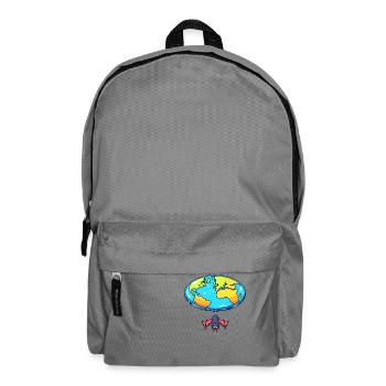 Flache Erde Fledermaus Versteckspiel - Rucksack - Mittelgrau - Vorne
