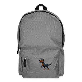 T-Rex Doberman Mix Fabulous Animal - Backpack - elephant grey - Front