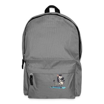 Zebra Yoga: Zen-Meditation und Buddhismus - Rucksack - Mittelgrau - Vorne