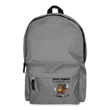 Wander-Rucksack Cartoon – Lustiger Outdoor Abenteu - Rucksack - Mittelgrau - Vorne