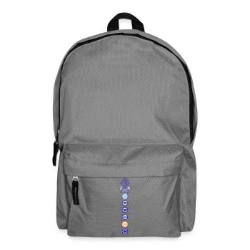 Spiritualität Meditation Heilige Geometrie Lotus - Rucksack - Mittelgrau - Vorne