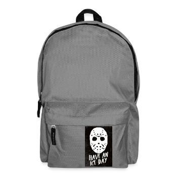 Hockey Mask Have An Ice Day Poster - Rucksack - Mittelgrau - Vorne