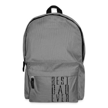 risse kratzer cool text dad best ever liebe papa b - Rucksack - Mittelgrau - Vorne