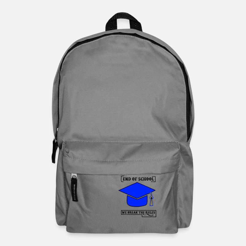 Abschluss Hoodie - Rucksack - Mittelgrau