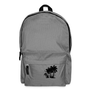 Palm tree - Backpack - elephant grey - Front