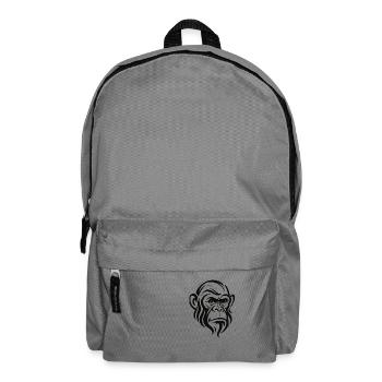 Chimpanzee Face - Rucksack - Mittelgrau - Vorne
