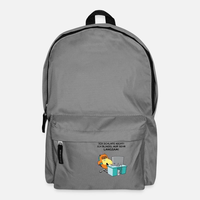 Powernapping - Kaffeetasse - Rucksack - Mittelgrau