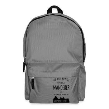 Wandern - Wanderer - Rucksack - Mittelgrau - Vorne