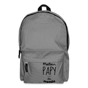 Papy Papi Grand-Père Retraite famille - Sac à dos - gris éléphant - Devant