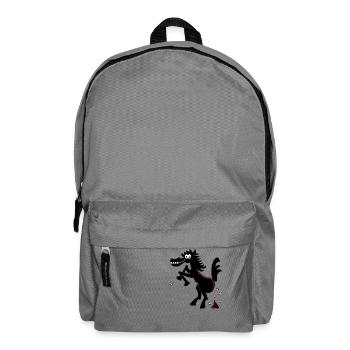 Wildpferd 'n Fliegen (ddp) - Rucksack - Mittelgrau - Vorne
