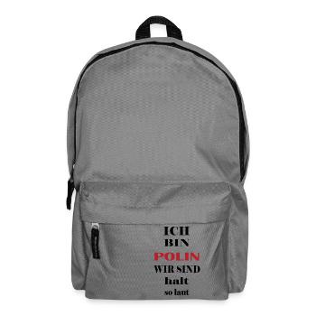 Ich bin Polin, wir sind halt so laut - Rucksack - Mittelgrau - Vorne