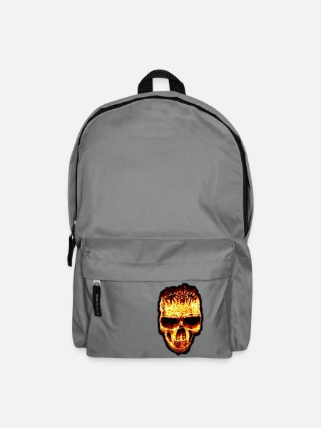 Fire Skull - Rucksack - Mittelgrau