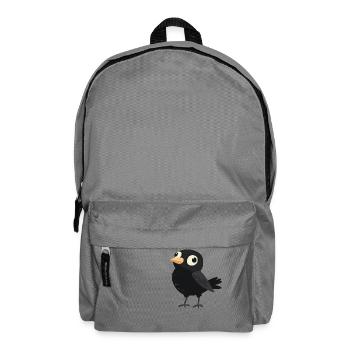 kleiner dummer Vogel - Rucksack - Mittelgrau - Vorne
