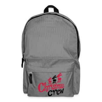Funny moose for Christmas - Backpack - elephant grey - Front
