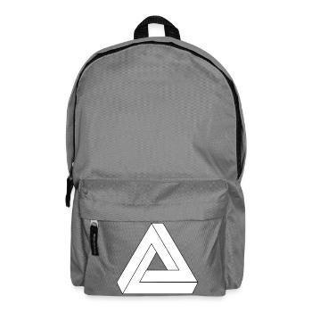 Illusion optique symbole de l'infini Triangle - Sac à dos - gris éléphant - Devant