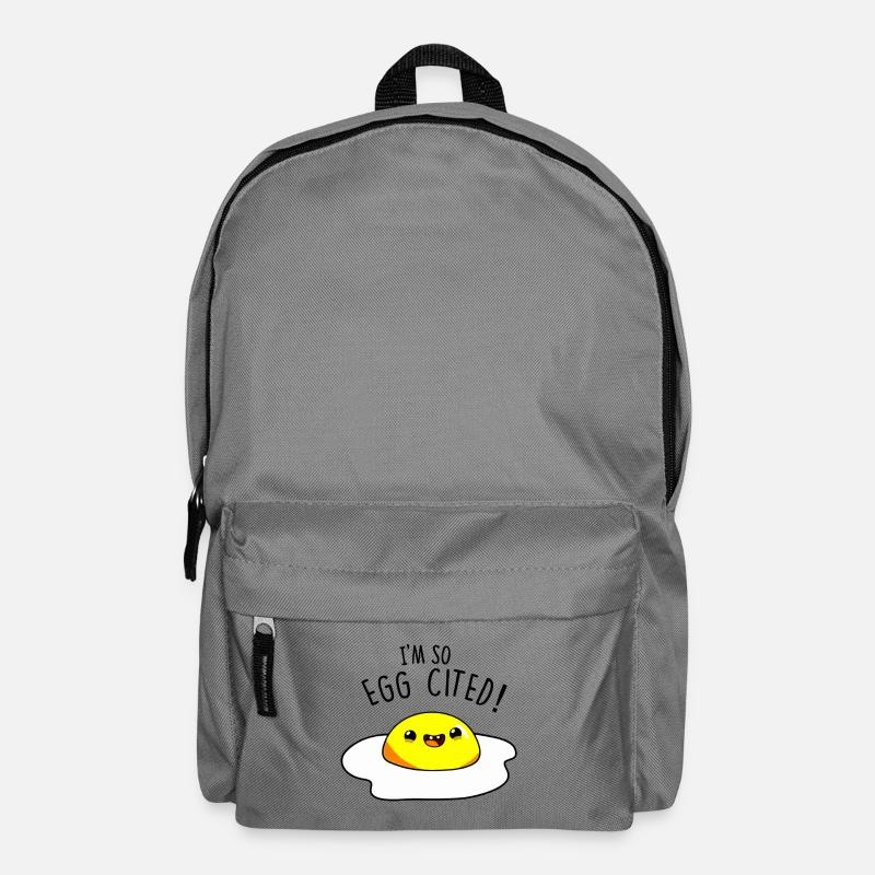 Egg-Cited Design - Backpack - elephant grey