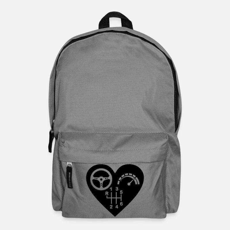 Getriebe 6 Gang Herz - Rucksack - Mittelgrau