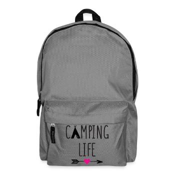 Camping Life - Backpack - elephant grey - Front