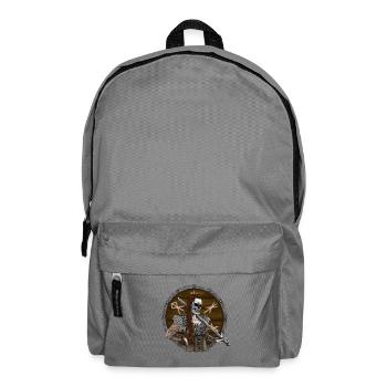 Vikingmaidwith shield - Backpack - elephant grey - Front