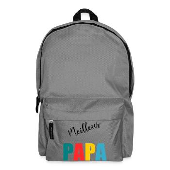 NOËL. ANNEE. ANNIVERSAIRE. RETRAITE. PAPA. MAMAM. - Sac à dos - gris éléphant - Devant
