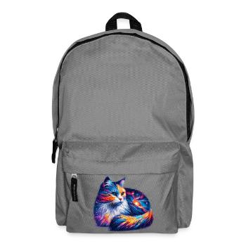 Katze - Rucksack - Mittelgrau - Vorne