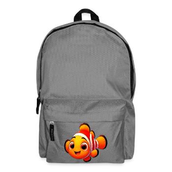 Poisson-clown - Sac à dos - gris éléphant - Devant