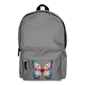 Schmetterling - Rucksack - Mittelgrau - Vorne