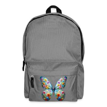Schmetterling - Rucksack - Mittelgrau - Vorne