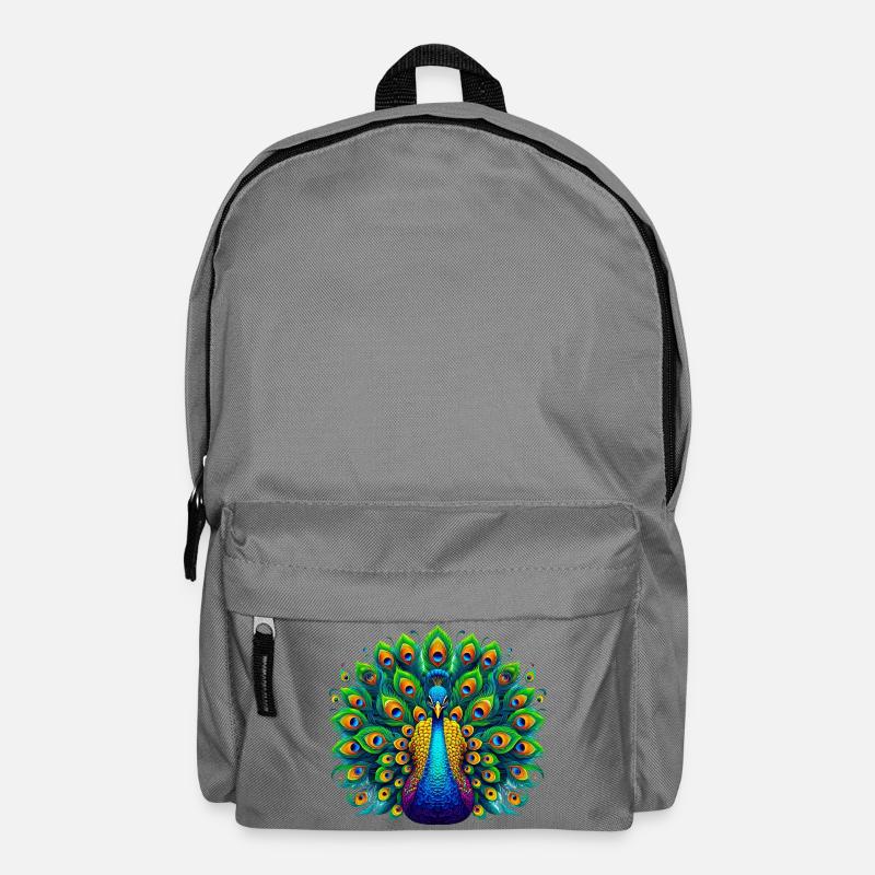 Pfau - Rucksack - Mittelgrau