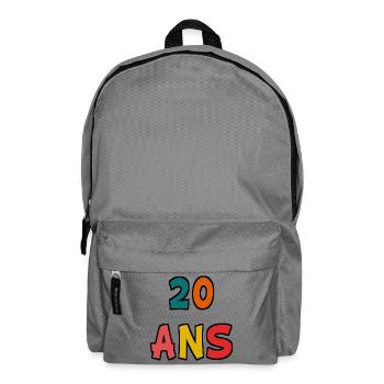 20. 20th ANNIVERSARY. 20 YEARS ANNIVERSARY. 20 YEARS. - Backpack - elephant grey - Front