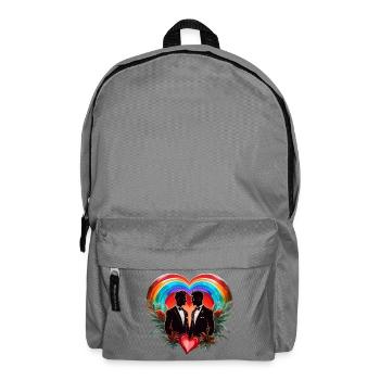 The magic of the moment: elegant cheerful silhouettes - Backpack - elephant grey - Front