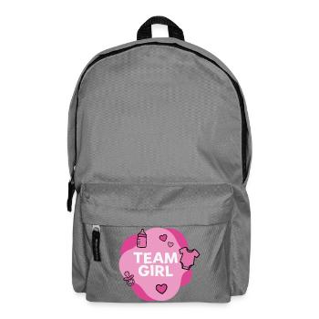 Team Girl Baby Shower Design - Rucksack - Mittelgrau - Vorne