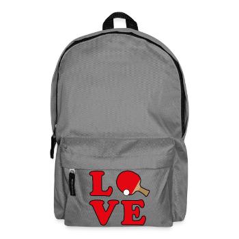Tischtennis Liebe - Rucksack - Mittelgrau - Vorne