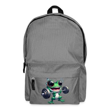 Frog Fitness Haltères Entraînement Musculation Gym - Sac à dos - gris éléphant - Devant