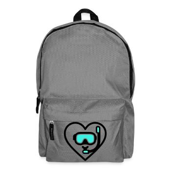 Heart Diving – Passion for the Sea - Backpack - elephant grey - Front