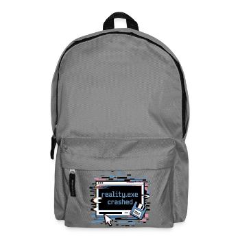 Reality.exe Crashed Retro Pixel Design - Rucksack - Mittelgrau - Vorne