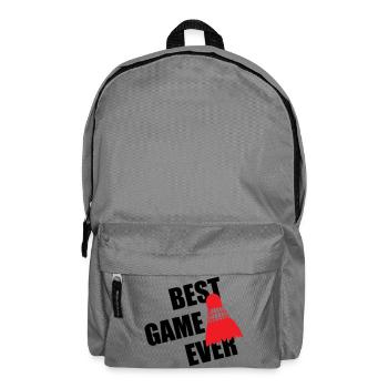 Badminton Best Game Ever - Backpack - elephant grey - Front